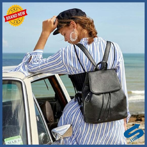 Genuine Leather Convertible Backpack Purse for Women Work Travel main image 4